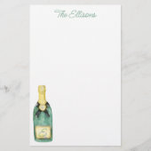 Waterverf Monogrammen wijnsteenbakkerij Briefpapier (Voorkant)