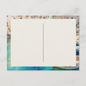 Waterverf Monopoli in Italië Puglia Kust Briefkaart (Achterkant)