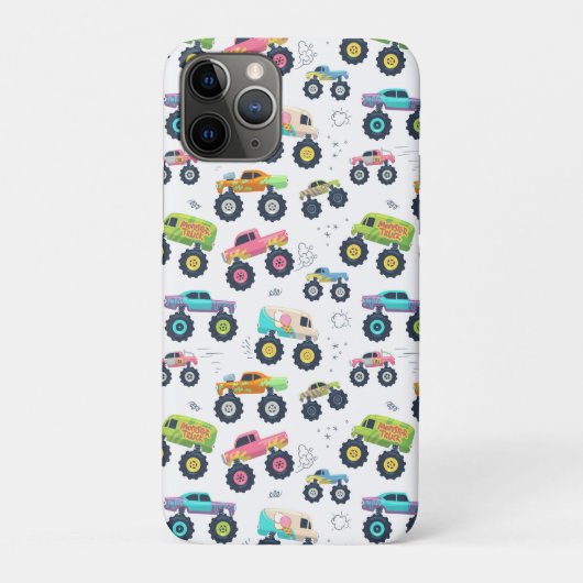 Waterverf Monster Car Trucks voor kinderen Case-Mate iPhone Case (Achterkant)