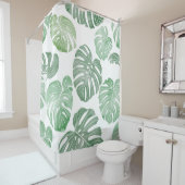 Waterverf monster, tropisch naadloos behang. douchegordijn (In situ)