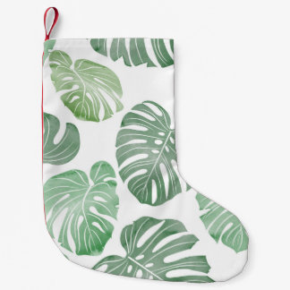 Waterverf monster, tropisch naadloos behang. kleine kerstsok