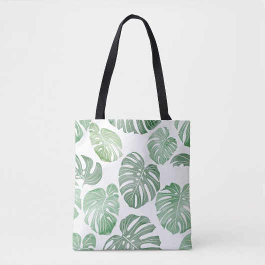 Waterverf monster, tropisch naadloos behang. tote bag (Voorkant)