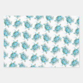 Waterverf Monstera Leaves en Zee Turtle Inpakpapier Vel (Voorkant 2)