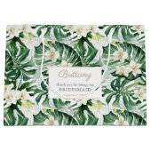 Waterverf Monstera leest Bridesmaids Hartelijk dan Groot Cadeauzakje (Voorkant)