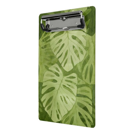 Waterverf Monstera Patroon Mini Klembord (Angled2)