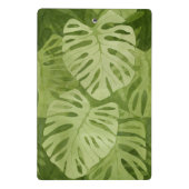 Waterverf Monstera Patroon Mini Klembord (Achterkant)