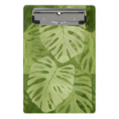 Waterverf Monstera Patroon Mini Klembord (Voorkant)