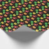 Waterverf Monsters: Schattige naadloos patroon Cadeaupapier (Hoek)