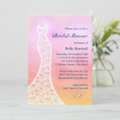 Waterverf mooi doorlatend Vrijgezellenfeest - roze Kaart (Staand voorkant)