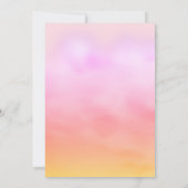 Waterverf mooi doorlatend Vrijgezellenfeest - roze Kaart (Achterkant)