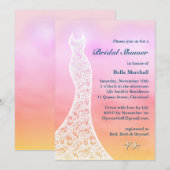 Waterverf mooi doorlatend Vrijgezellenfeest - roze Kaart (Voorkant / Achterkant)