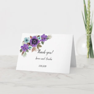 Waterverf mooie bloemen romantische marmer elega kaart