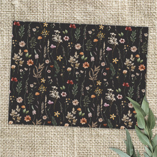 Waterverf Mooie Bloemige Wilde Bloemen Patroon Briefkaart