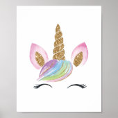 Waterverf Mooie Eenhoorn Slaapkamer Muur Decoratie (Voorkant)