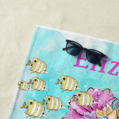 Waterverf mooie kleine keukenhanddoek strandlaken (In situ)