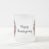 Waterverf mooie pompoen met bladeren matglas koffiemok (Center)