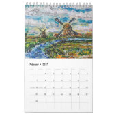 Waterverf - mooie seizoenen kalender (Feb 2027)