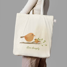 Waterverf mooie vogelsoorten canvas tas