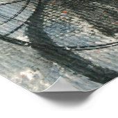 Waterverf mooie vrouw en bloemen poster (Hoek)