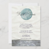 Waterverf Moon Poe geïnspireerde huwelijksuitnodig Kaart (Voorkant)