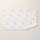 Waterverf Moon Stars & Cloud Pattern Bad Handdoek (Handdoek)