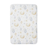 Waterverf Moon Stars & Cloud Pattern Badmat (Voorkant Verticaal)