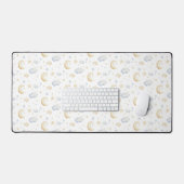 Waterverf Moon Stars & Cloud Pattern Bureaumat (Keyboard & Muis)