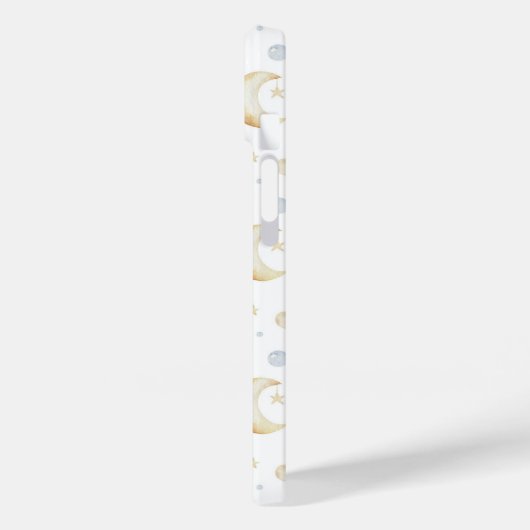 Waterverf Moon Stars & Cloud Pattern Case-Mate iPhone Case (Achterkant / Links)