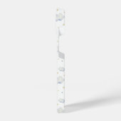 Waterverf Moon Stars & Cloud Pattern iPhone Hoesje (Linkerkant)