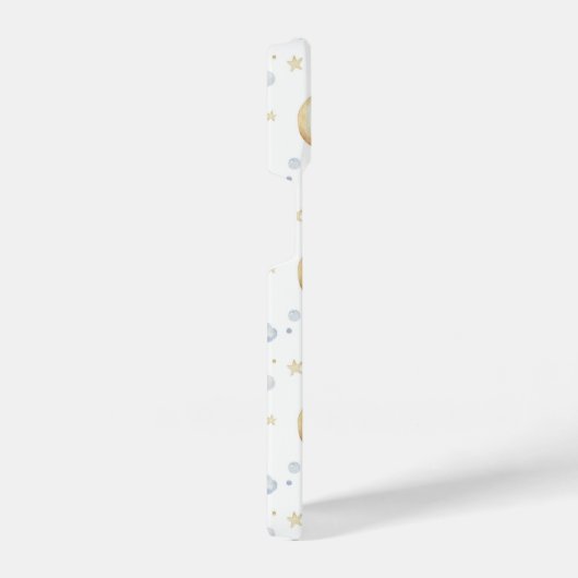 Waterverf Moon Stars & Cloud Pattern iPhone Hoesje (Rechterkant)