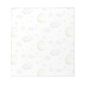 Waterverf Moon Stars & Cloud Pattern Notitieblok (Voorkant)