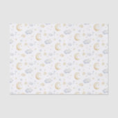 Waterverf Moon Stars & Cloud Pattern Tissuepapier (Voorkant)