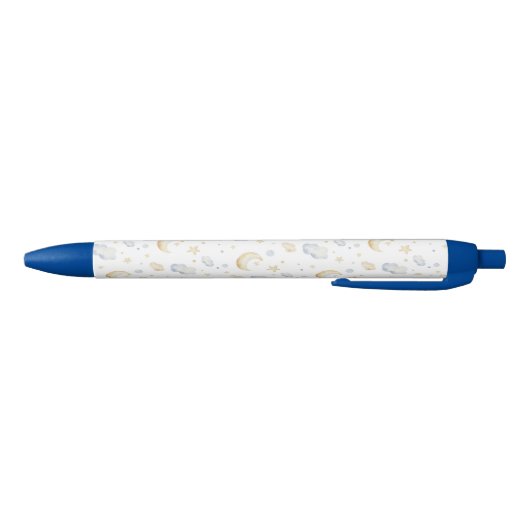 Waterverf Moon Stars & Cloud Pattern Zwarte Inkt Pen (Bodem)
