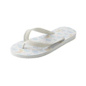 Waterverf Moon Stars en Clouds Patroon Kinder Teenslippers (Schuin)