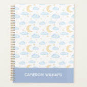 Waterverf Moon Stars en Clouds Patroon Planner (Voorkant)