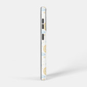 Waterverf Moon Stars en Clouds Patroon Samsung Galaxy Hoesje (Rechterkant)