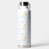 Waterverf Moon Stars en Clouds Patroon Waterfles (Voorkant)