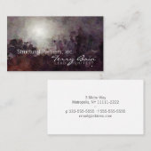 Waterverf Moonlight Architect Visitekaartje (Voorkant / Achterkant)