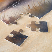 Waterverf Moose bij zonsopgang Legpuzzel (Zijkant)