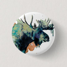Waterverf Moose Button