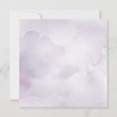 Waterverf Morada Bewaar de datum Bruiloft Kaart (Achterkant)