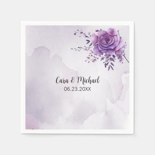 Waterverf Morada servetten (Voorkant)