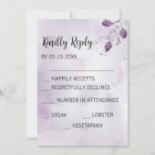 Waterverf Morada Trouw RSVP Kaarten (Voorkant)