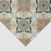 Waterverf Moroccan Floral Tegel Pattern Tissuepapier (Detail)