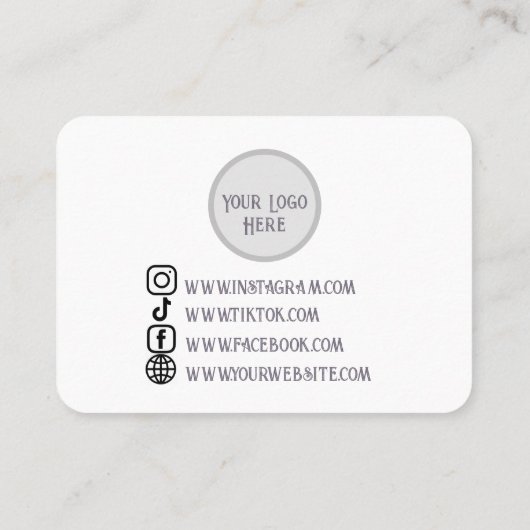  Waterverf mot sieraden display Visitekaartje (Achterkant)