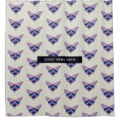 Waterverf Moth | Aangepaste naam Douchegordijn (Voorkant)