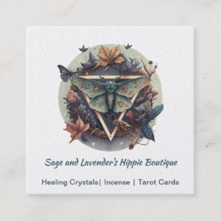 Waterverf Moth Square Visitekaartje