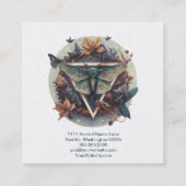 Waterverf Moth Square Visitekaartje (Achterkant)