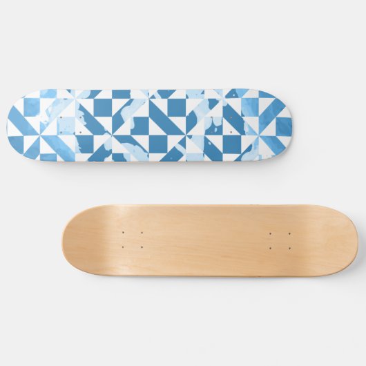 Waterverf motieven persoonlijk skateboard (Horizontaal)