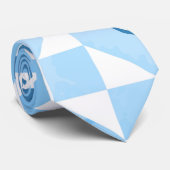 Waterverf motieven stropdas (Opgerold)